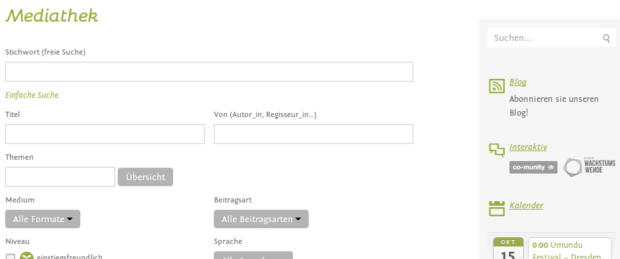 Scrennshot mediathek  blog
